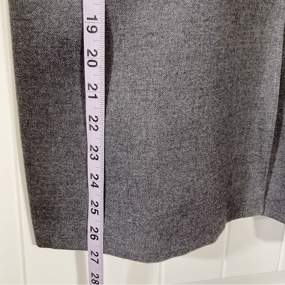 IMAGINE ME! Vintage grey a-line pencil skirt ~ SMALL MEDIUM business suit skirt - Picture 7 of 13